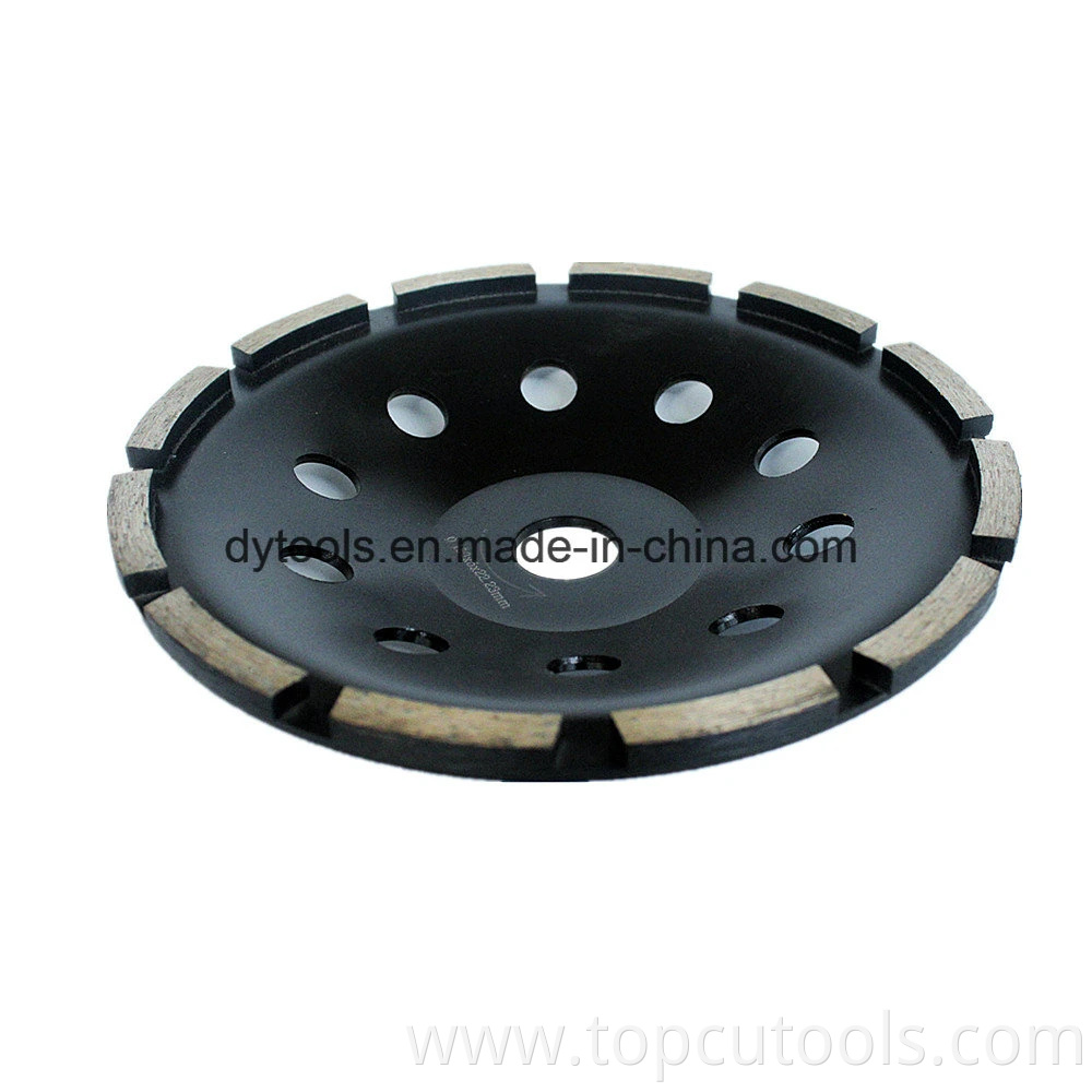 Single or Double Row Diamond Cup Grinding Wheel for Concrete